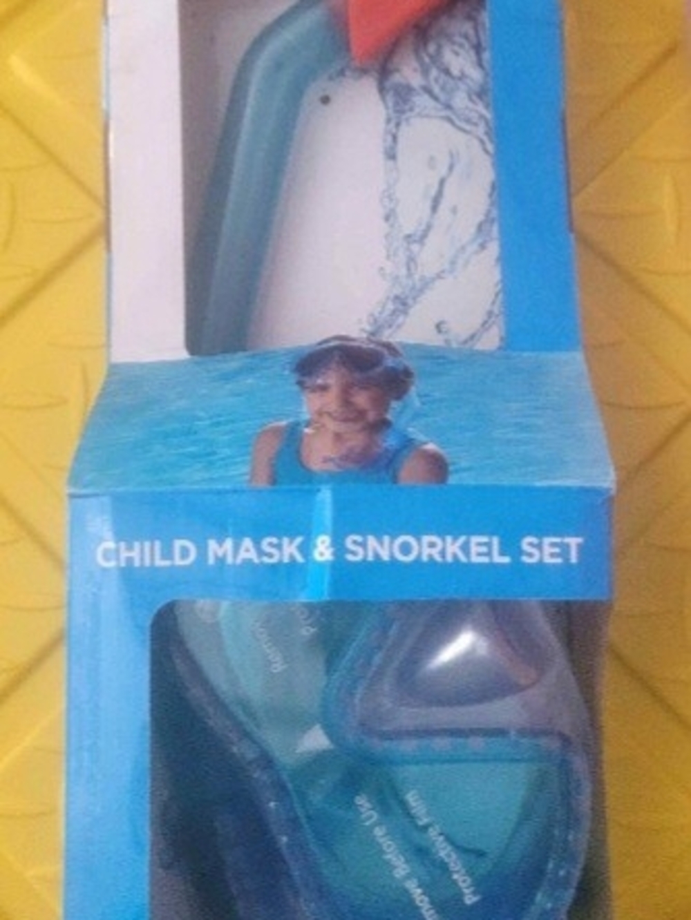 NWT Child Mask & Snorkel Set - Teal/Blue